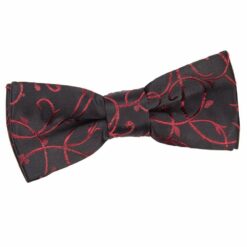 Black Swirl Pre-Tied Bow Tie for Boys Black Swirl Pre-Tied Bow Tie for Boys