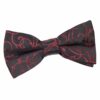 Black Swirl Pre-Tied Bow Tie for Boys