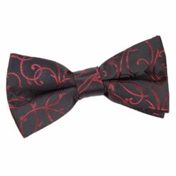 Black Swirl Pre-Tied Bow Tie for Boys Black Swirl Pre-Tied Bow Tie for Boys
