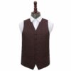 Black and Burgundy Swirl Wedding Waistcoat