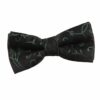 Black Swirl Pre-Tied Bow Tie for Boys