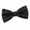 Black Swirl Pre-Tied Bow Tie for Boys