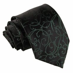 Black and Green Swirl Tie Black and Green Swirl Tie