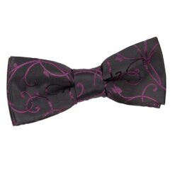 Black Swirl Pre-Tied Bow Tie for Boys Black Swirl Pre-Tied Bow Tie for Boys