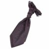 Black and Purple Swirl Pre-Tied Wedding Cravat for Boys