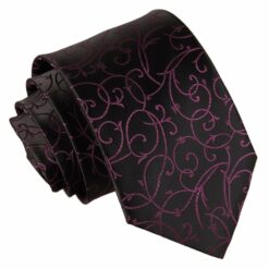 Black and Purple Swirl Tie Black and Purple Swirl Tie