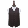 Black and Purple Swirl Wedding Waistcoat