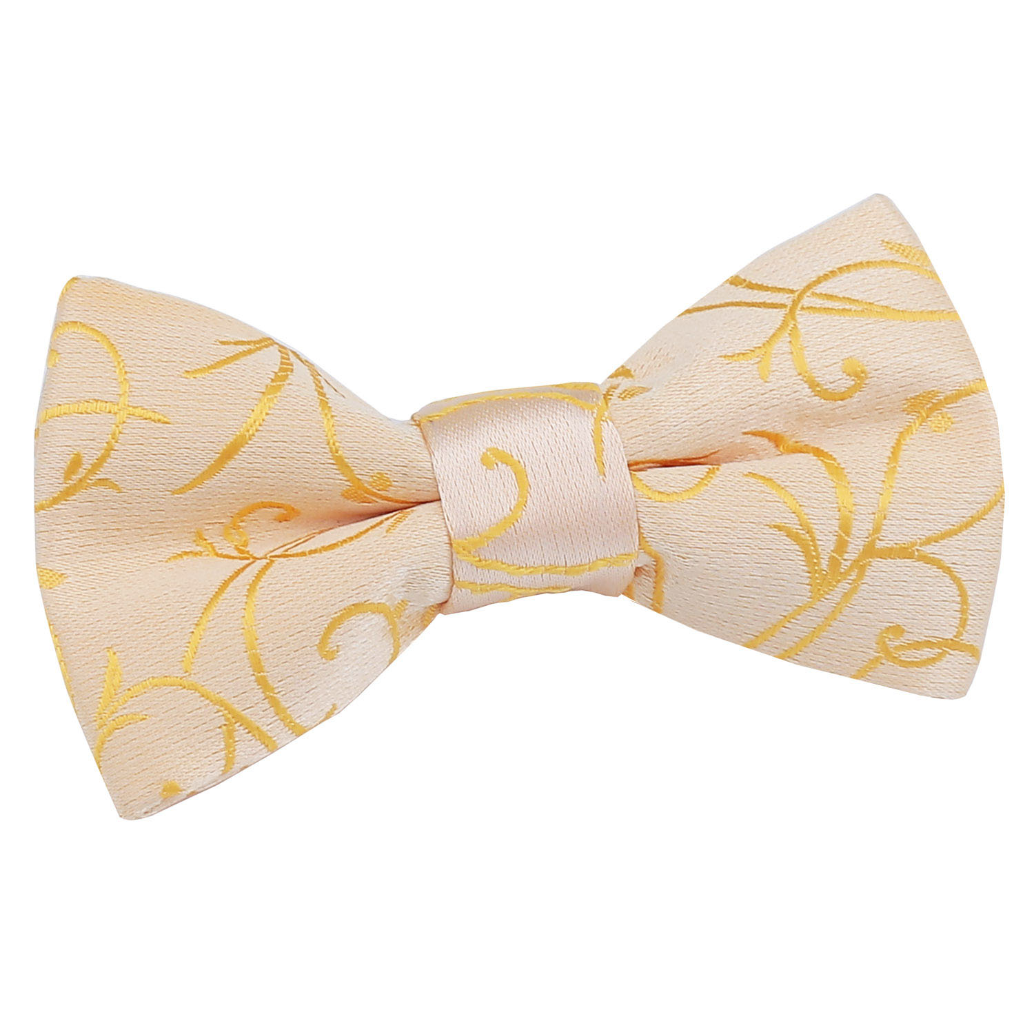 Boy's Swirl Gold Bow Tie