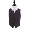 Black and Purple Swirl Wedding Waistcoat for Boys