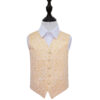 Gold Swirl Wedding Waistcoat for Boys