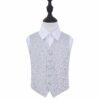 Silver Swirl Wedding Waistcoat for Boys