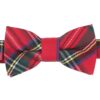Red Royal Stewart Tartan Plaid Pre-Tied Bow Tie for Boys