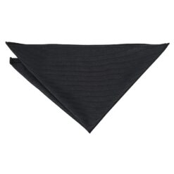 Black Plain Twill Pocket Square Black Plain Twill Pocket Square