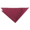Burgundy Plain Twill Pocket Square