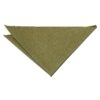 Olive Green Plain Twill Pocket Square