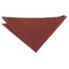 Chocolate Brown Plain Twill Pocket Square