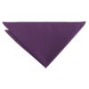 Aubergine Purple Plain Twill Pocket Square