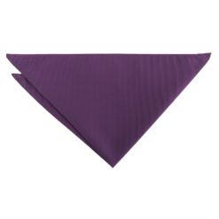 Aubergine Purple Plain Twill Pocket Square