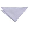 Glacier Grey Plain Twill Pocket Square