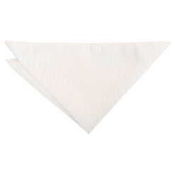Pearled Ivory Plain Twill Pocket Square Pearled Ivory Plain Twill Pocket Square