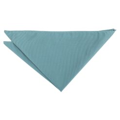 Teal Plain Twill Pocket Square