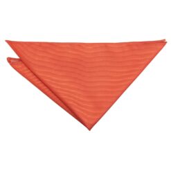 Terracotta Orange Plain Twill Pocket Square