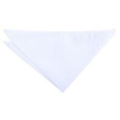 White Plain Twill Pocket Square