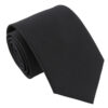 Black Plain Twill Tie