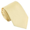 Pale Yellow Plain Twill Tie
