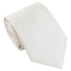 Pearled Ivory Plain Twill Tie