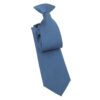 Blue Nights Plain Twill Clip On Tie