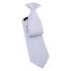 Glacier Grey Plain Twill Clip On Tie