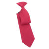 Jester Red Plain Twill Clip On Tie