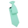 Mint Green Plain Twill Clip On Tie