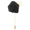 Black Plain Twill Lapel Pin