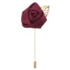 Burgundy Plain Twill Lapel Pin