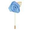 Cornflower Blue Plain Twill Lapel Pin