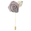 Desert Taupe Plain Twill Lapel Pin