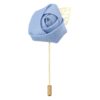Dusty Blue Plain Twill Lapel Pin