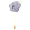 Glacier Grey Plain Twill Lapel Pin