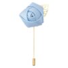 Ice Blue Plain Twill Lapel Pin