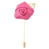 Fuchsia Pink Plain Twill Lapel Pin
