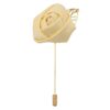 Pale Yellow Plain Twill Lapel Pin