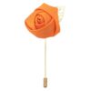 Tangerine Plain Twill Lapel Pin