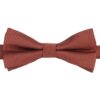 Chocolate Brown Plain Twill Pre-Tied Bow Tie