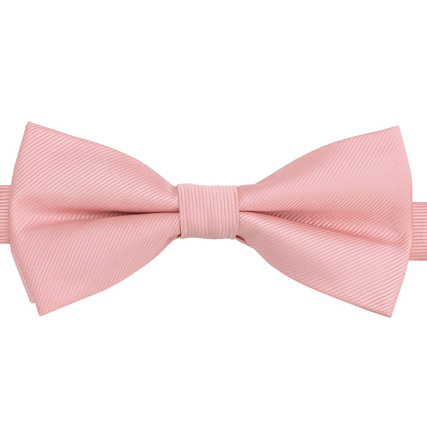 Coral Blush Plain Twill Pre Tied Bow Tie