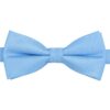 Cornflower Blue Plain Twill Pre-Tied Bow Tie