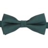 Dark Green Plain Twill Pre-Tied Bow Tie
