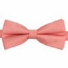 Fusion Coral Plain Twill Pre-Tied Bow Tie
