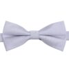 Glacier Grey Plain Twill Pre-Tied Bow Tie